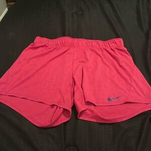 Nike hot pink dri-fit shorts. Size medium